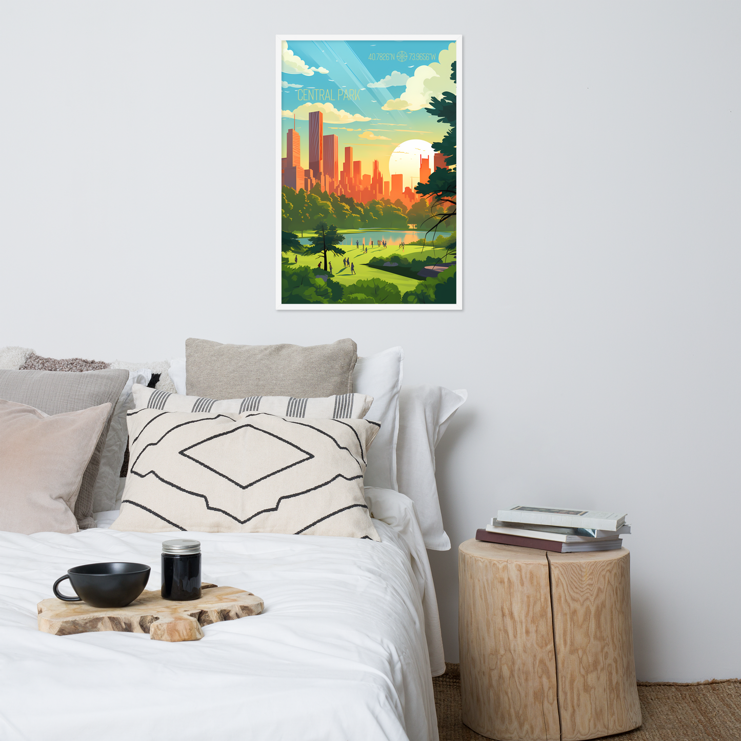 New York - Central Park Summer (Framed poster)