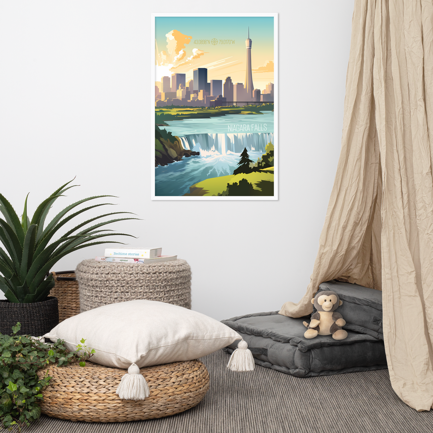 New York - Niagara Falls (Framed poster)