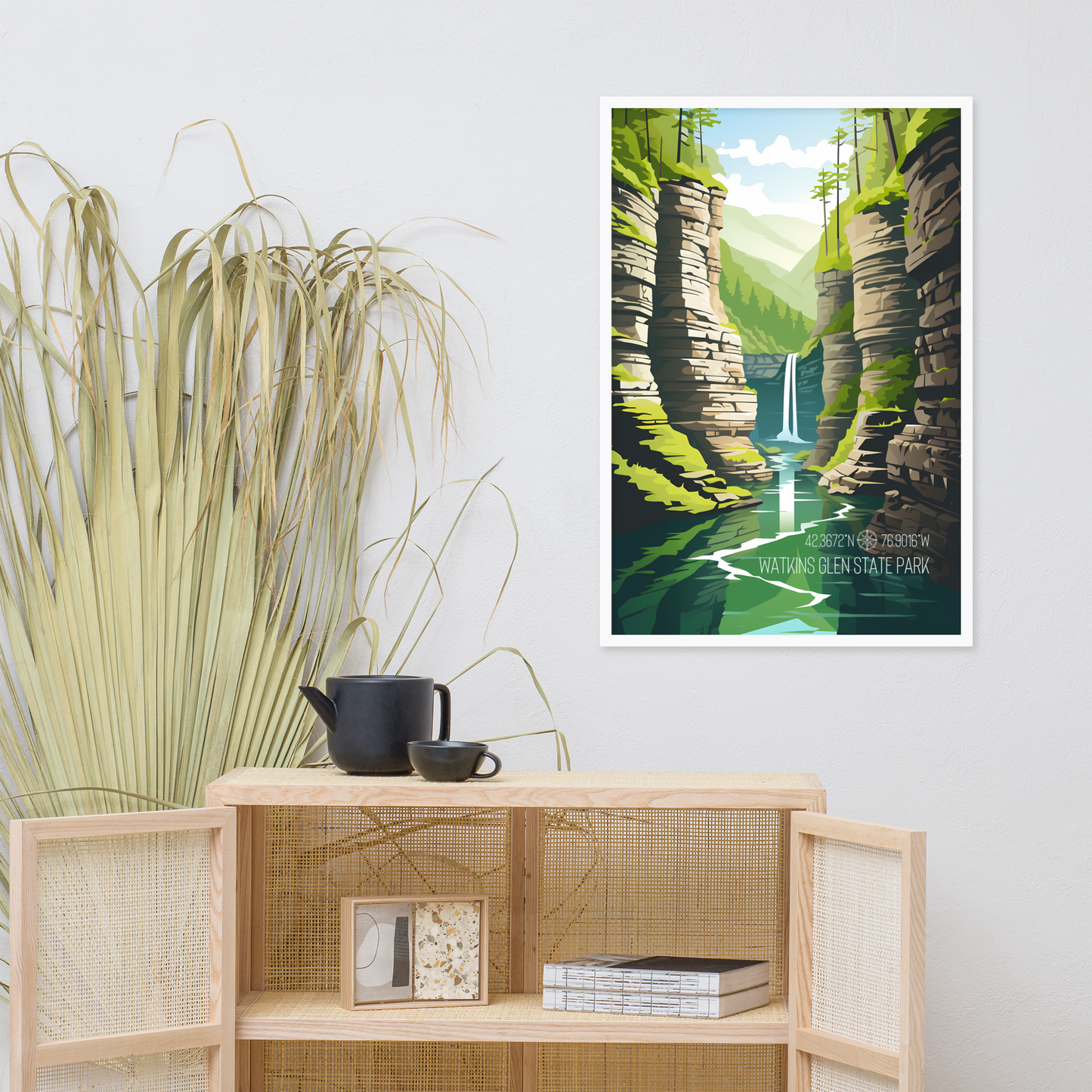 New York - Watkins Glen State Park (Framed poster)