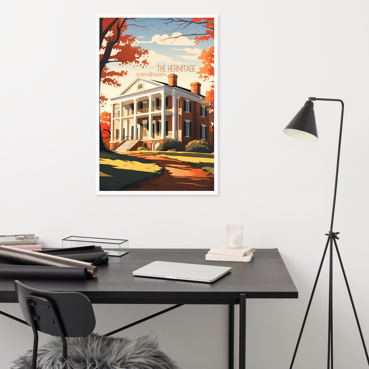 Tennessee - The Hermitage (Framed poster)