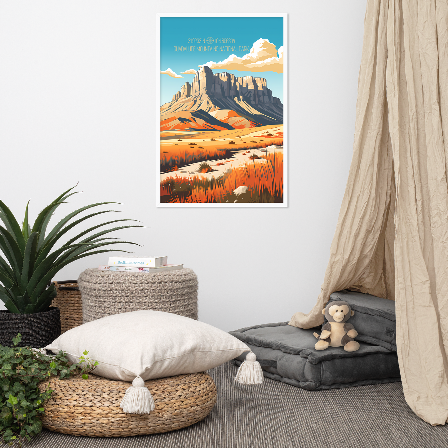 Texas - Guadalupe Mountains National Park (Framed poster)