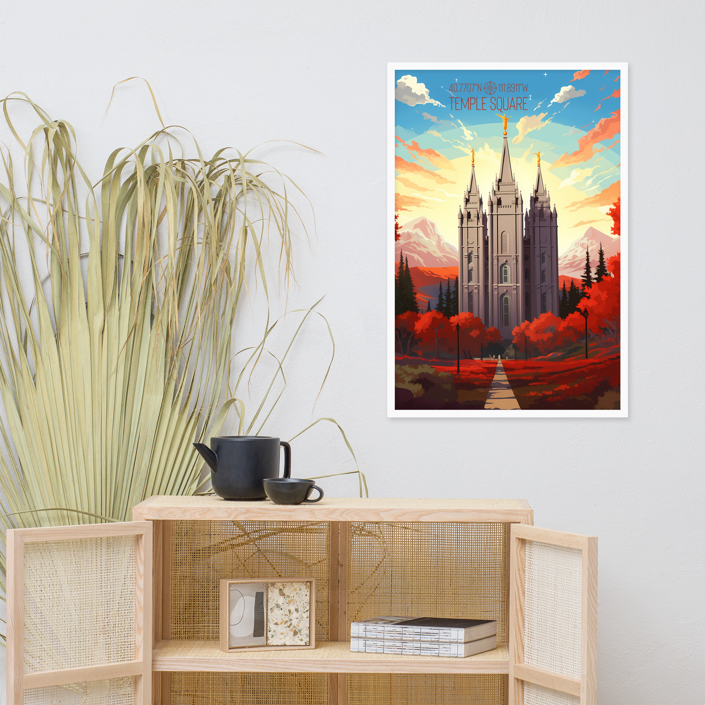 Utah - Temple Square (Framed poster)