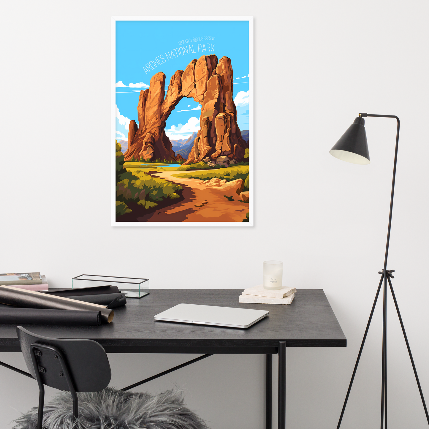 Utah - Arches National Park (Framed poster)