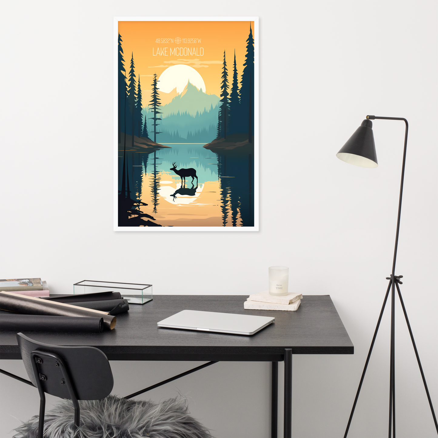 Montana - Lake McDonald (Framed poster)