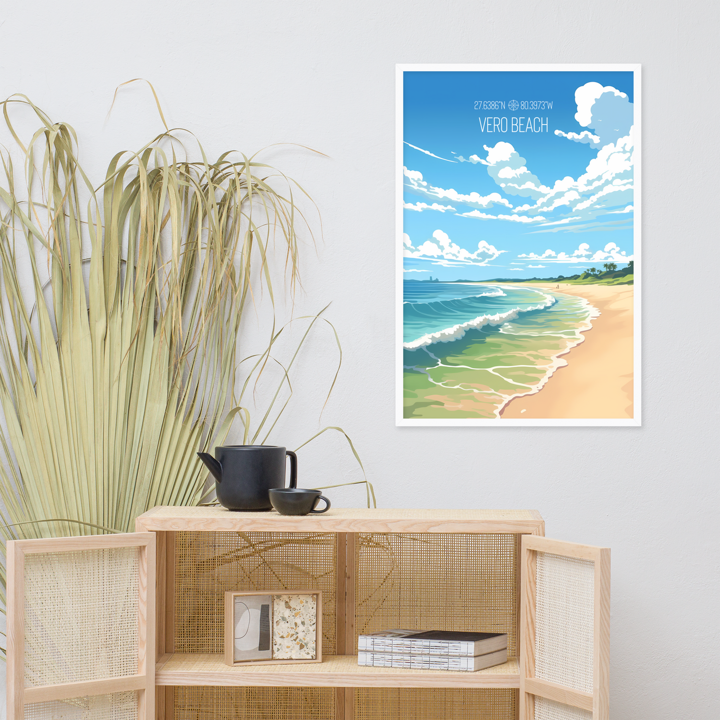 Florida - Vero Beach (Framed poster)