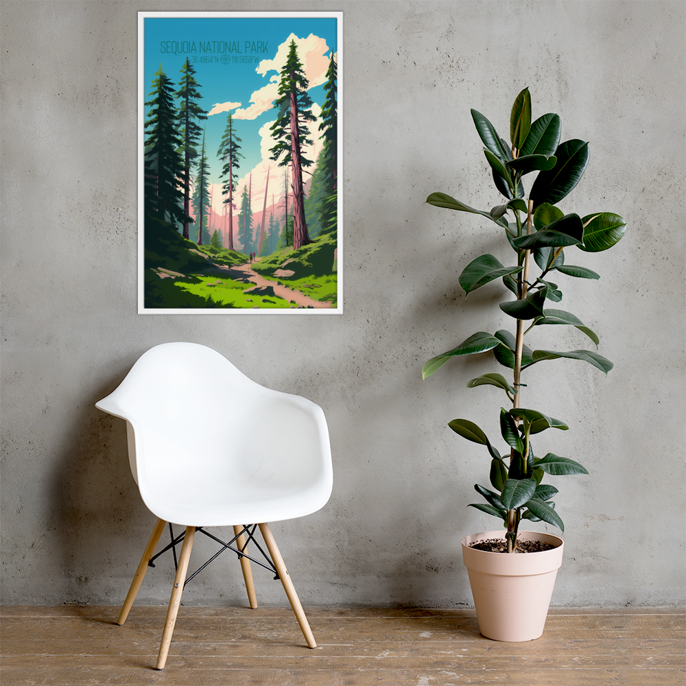 California - Sequoia National Park (Framed poster)