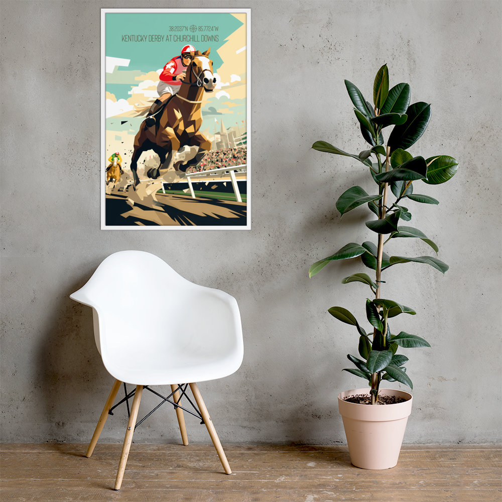 Kentucky - Kentucky Derby (Framed poster)