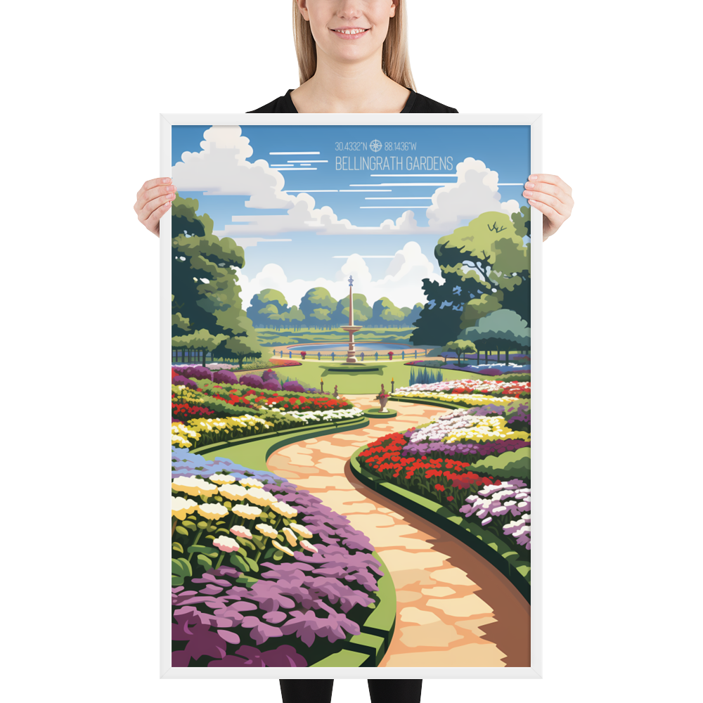 Alabama - Bellingrath Gardens (Framed Poster)