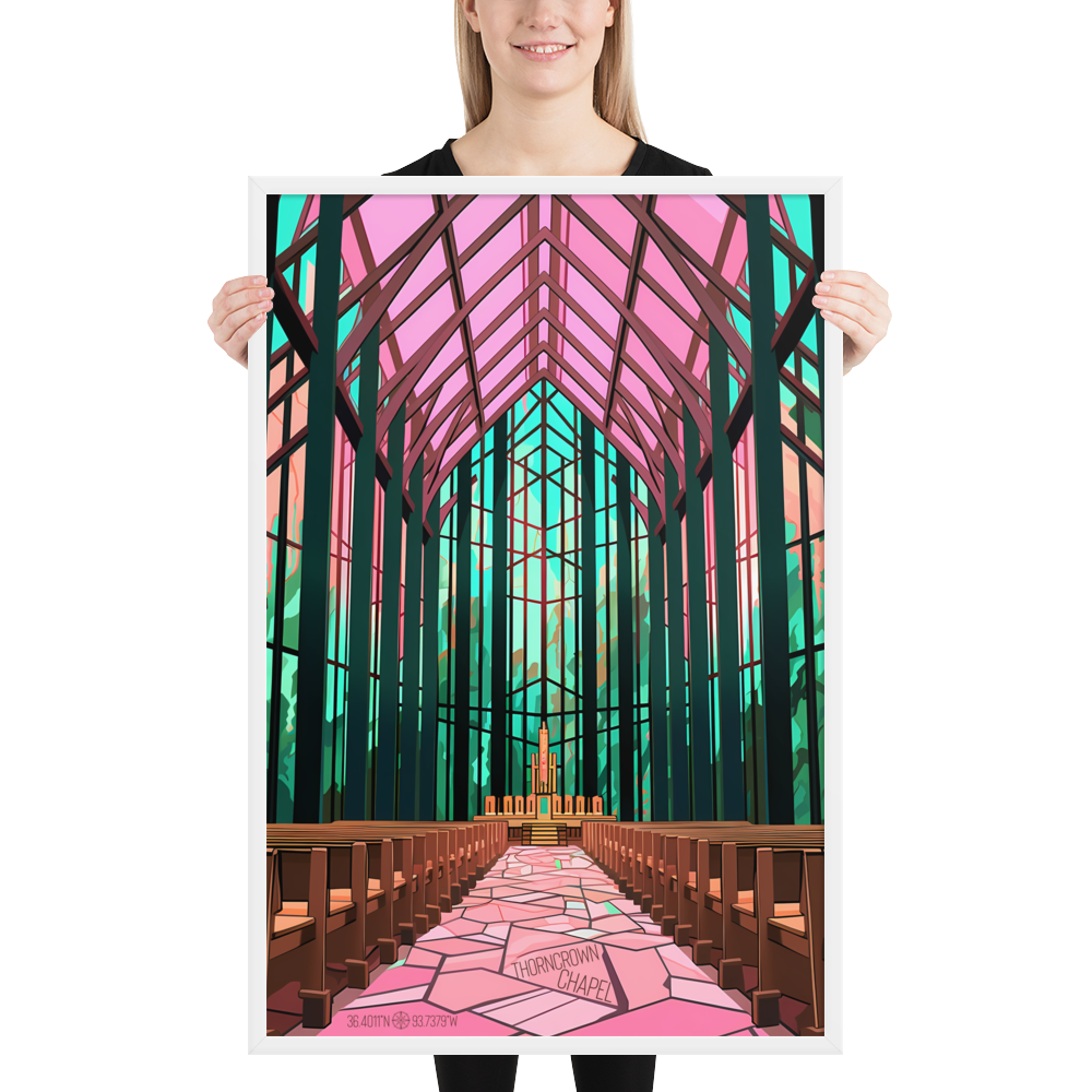 Arkansas - Thorncrown Chapel (Framed poster)