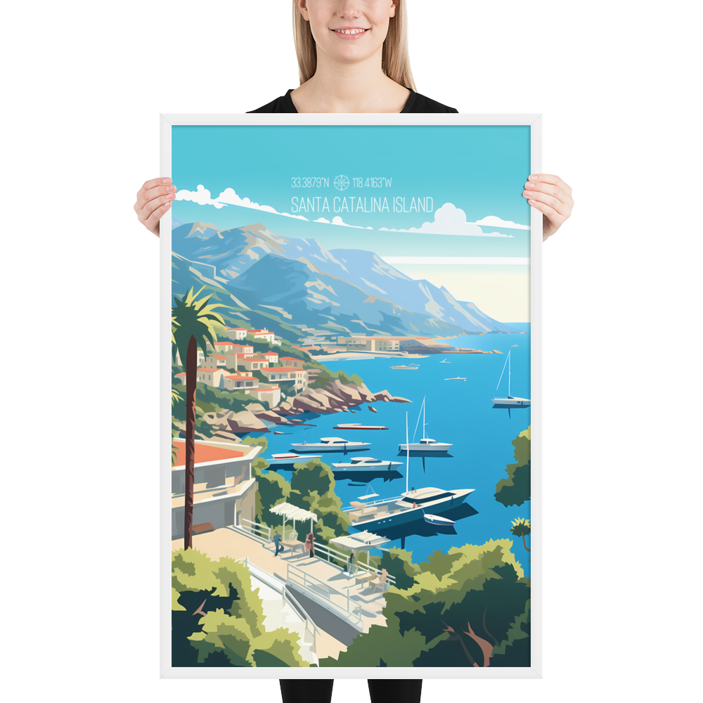 California - Santa Catalina Island (Framed poster)