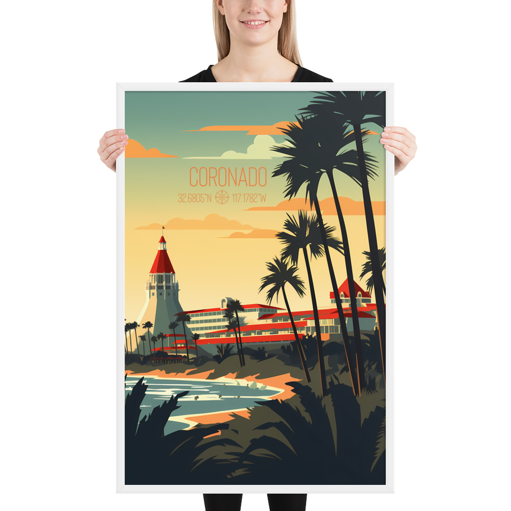 California - Coronado (Framed poster)