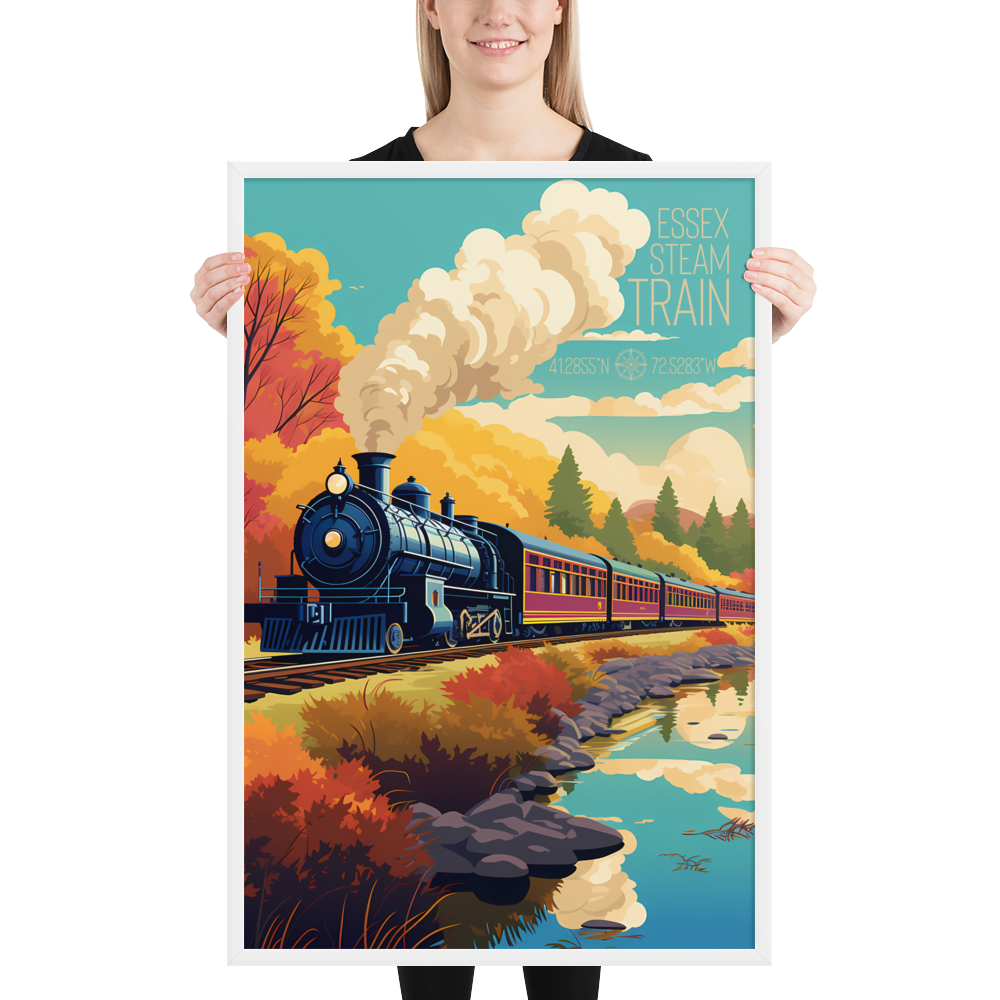 Connecticut - Essex Steam Train (Framed poster)