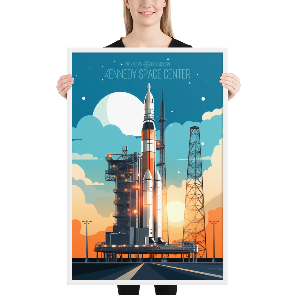 Florida - Kennedy Space Center (Framed poster)