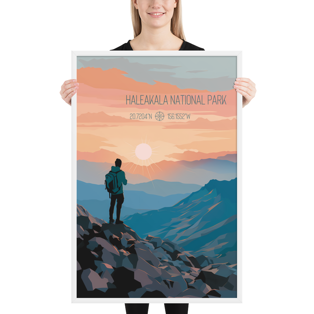 Hawaii - Haleakalā National Park (Framed poster)