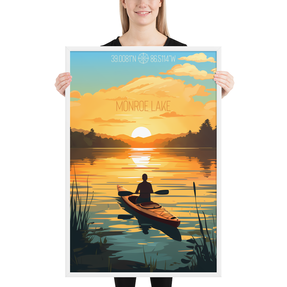 Indiana - Monroe Lake (Framed poster)