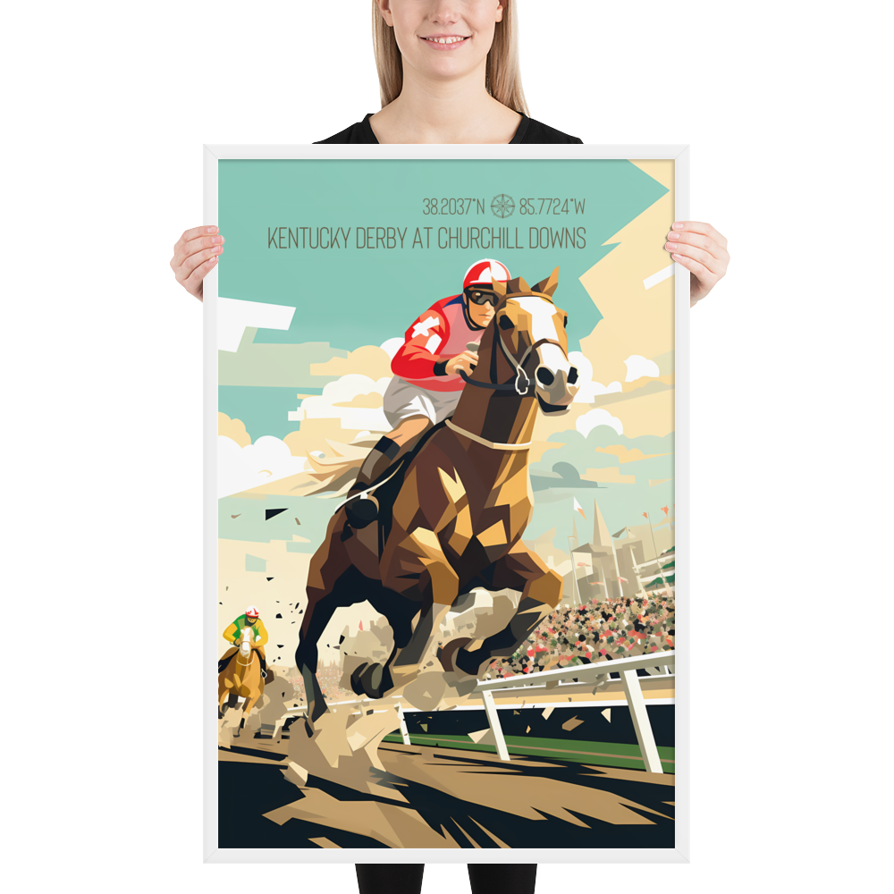 Kentucky - Kentucky Derby (Framed poster)