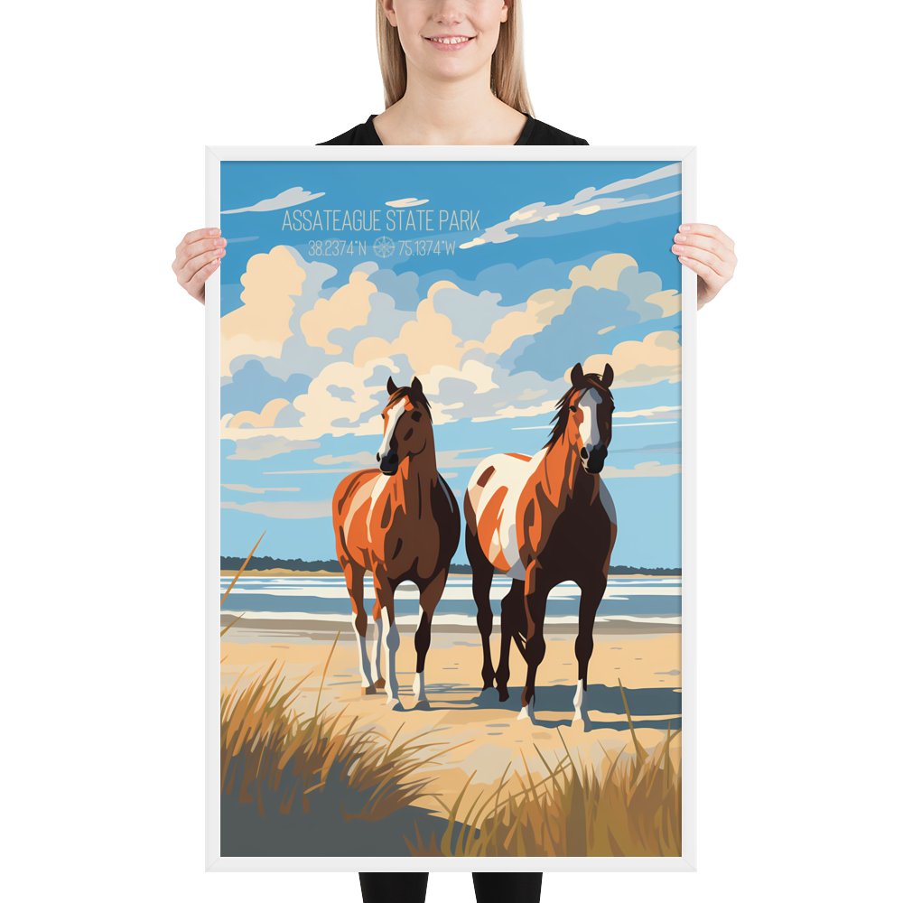 Maryland - Assateague State Park (Framed poster)