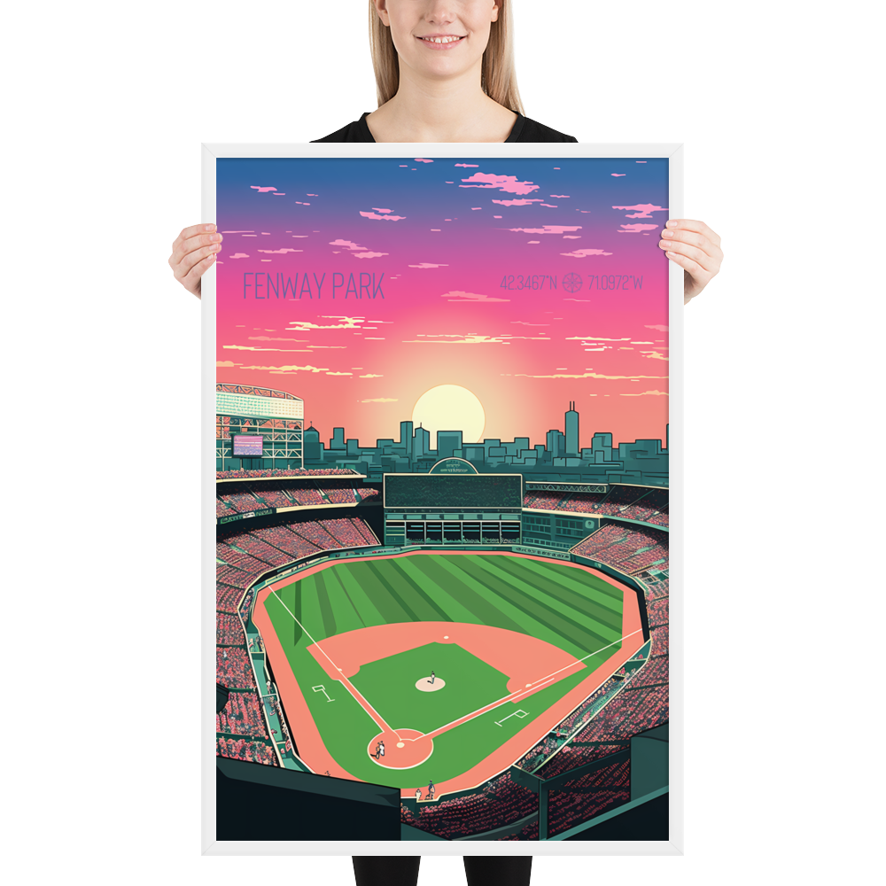 Massachusetts - Fenway Park (Framed poster)