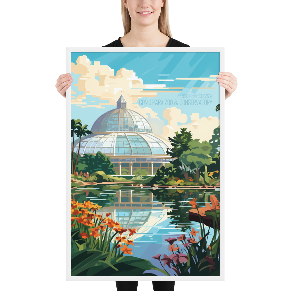 Minnesota - Como Park Zoo and Conservatory (Framed poster)