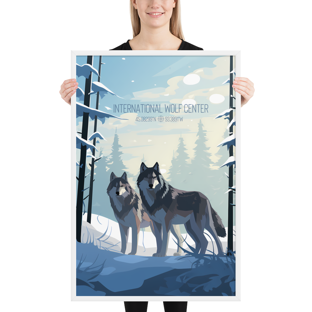 Minnesota - International Wolf Center (Framed poster)