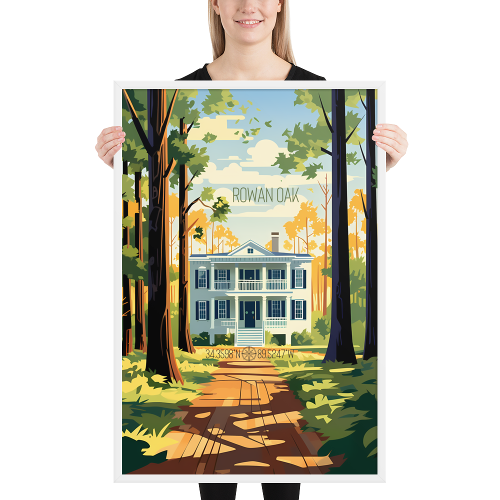 Mississippi - Rowan Oak (Framed poster)