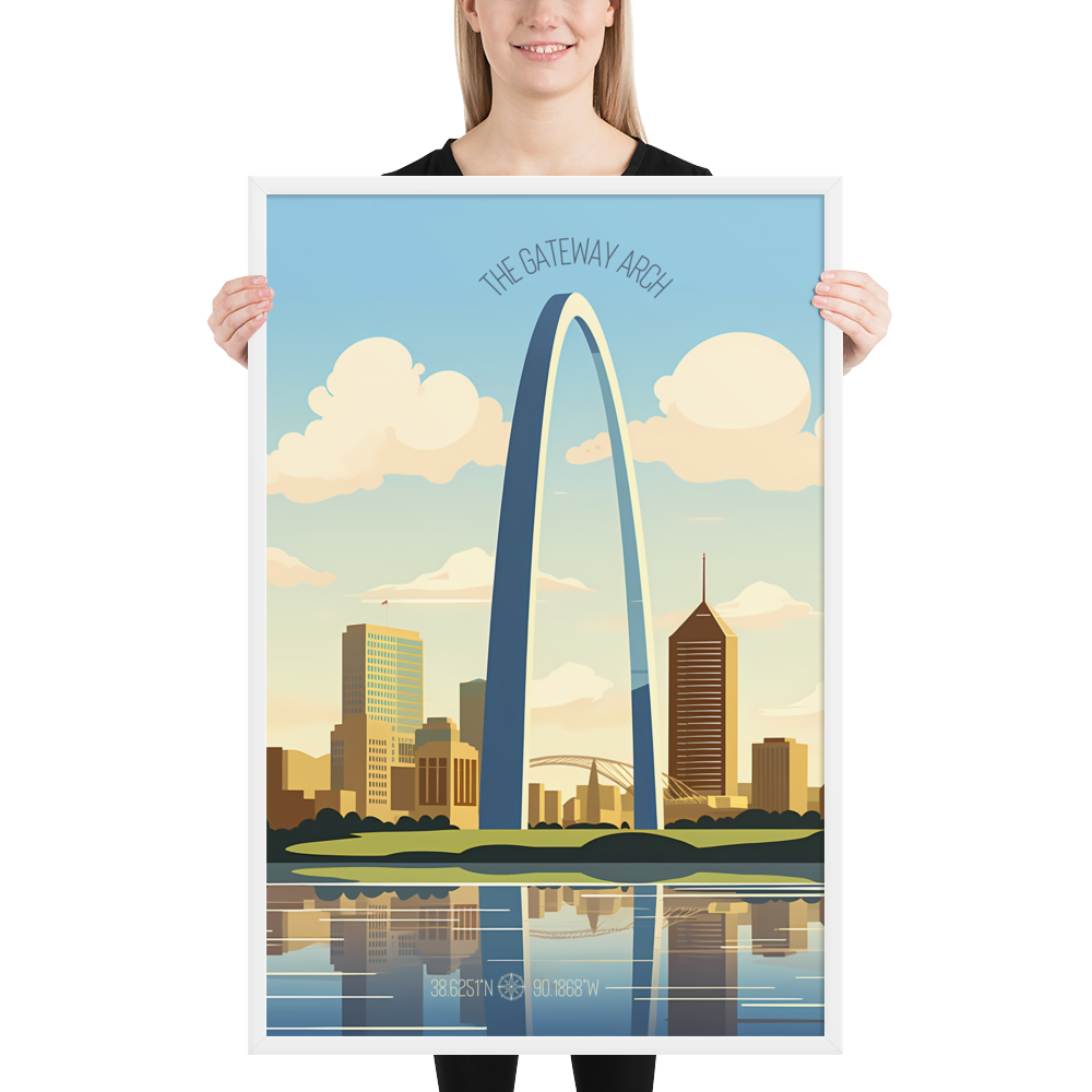 Missouri - The Gateway Arch (Framed poster)