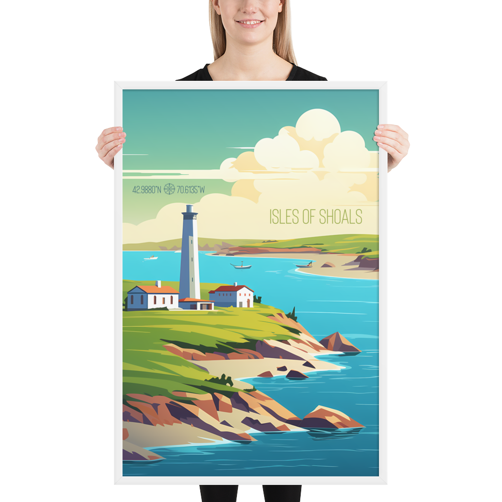 New Hampshire  - Isles of Shoals (Framed poster)