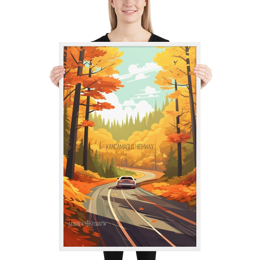 New Hampshire - Kancamagus Highway (Framed poster)