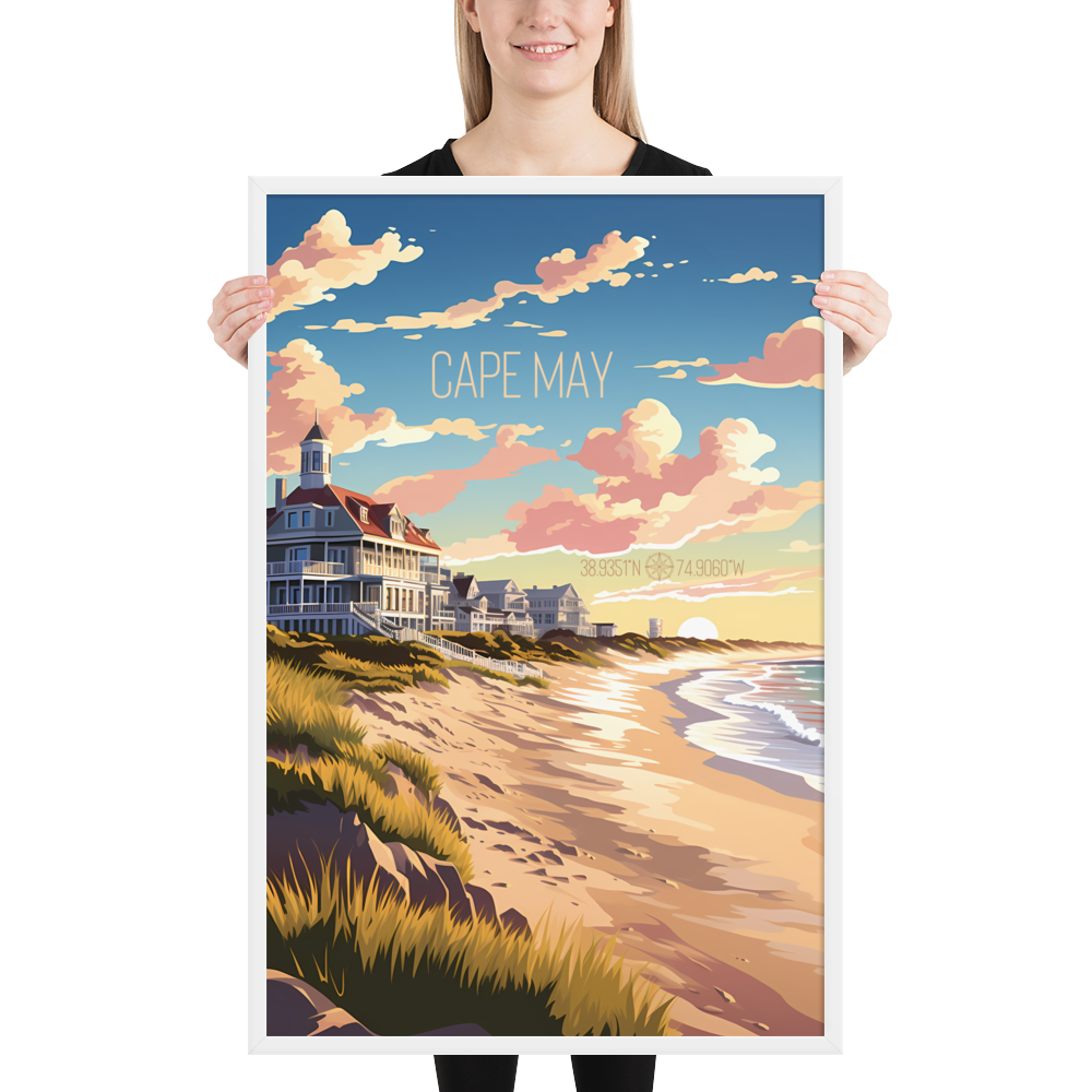 New Jersey - Cape May (Framed poster)