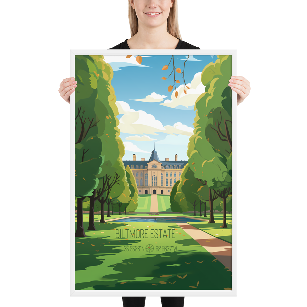 North Carolina - Biltmore Estate (Framed poster)