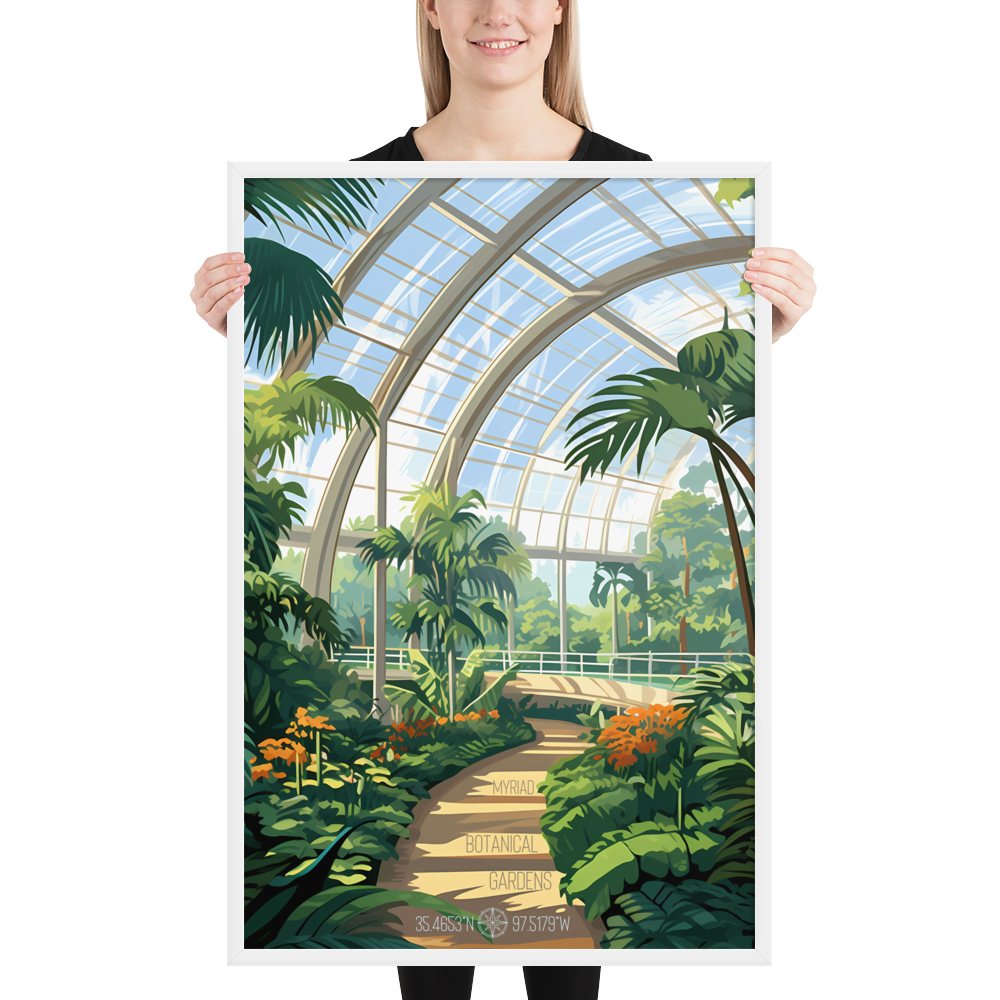 Oklahoma - Myriad Botanical Gardens (Framed poster)