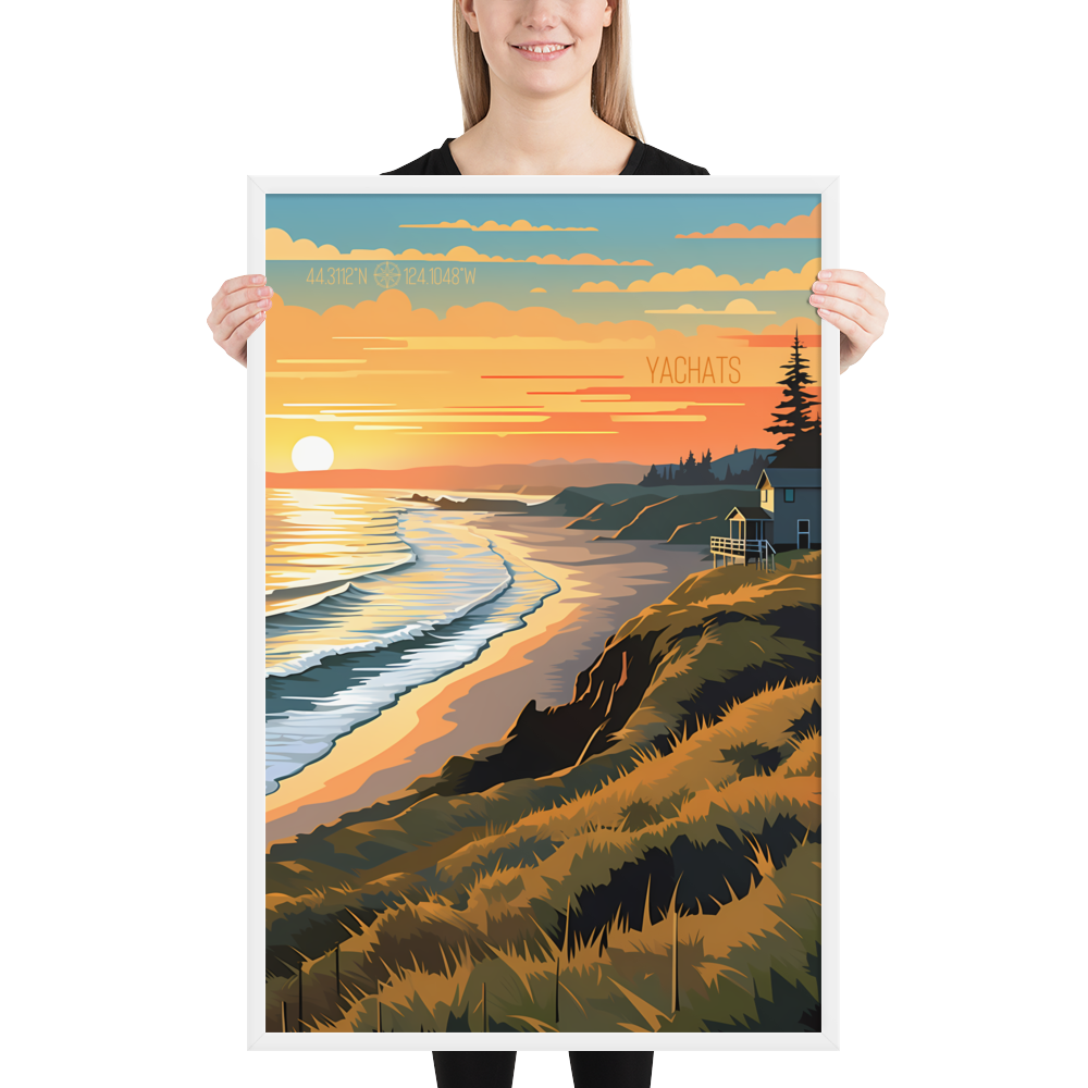 Oregon - Yachats (Framed poster)