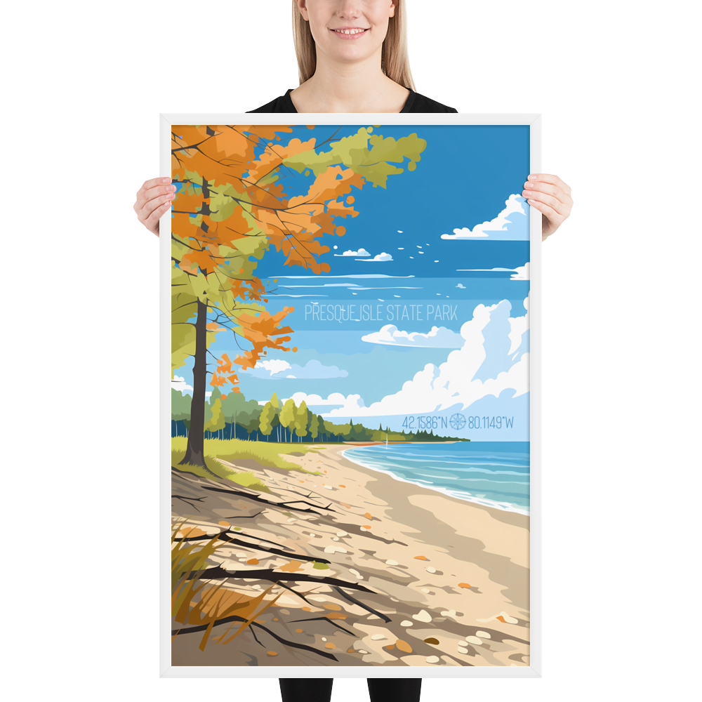 Pennsylvania - Presque Isle State Park (Framed poster)