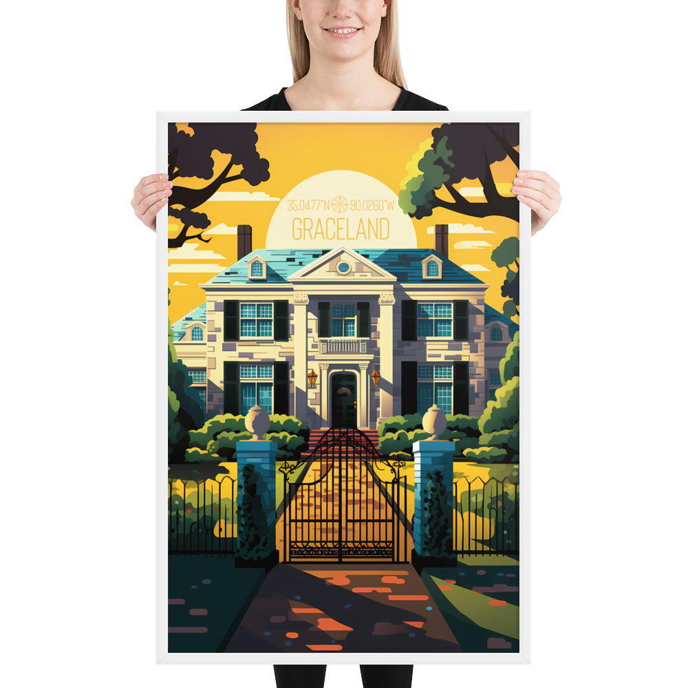 Tennessee - Graceland (Framed poster)