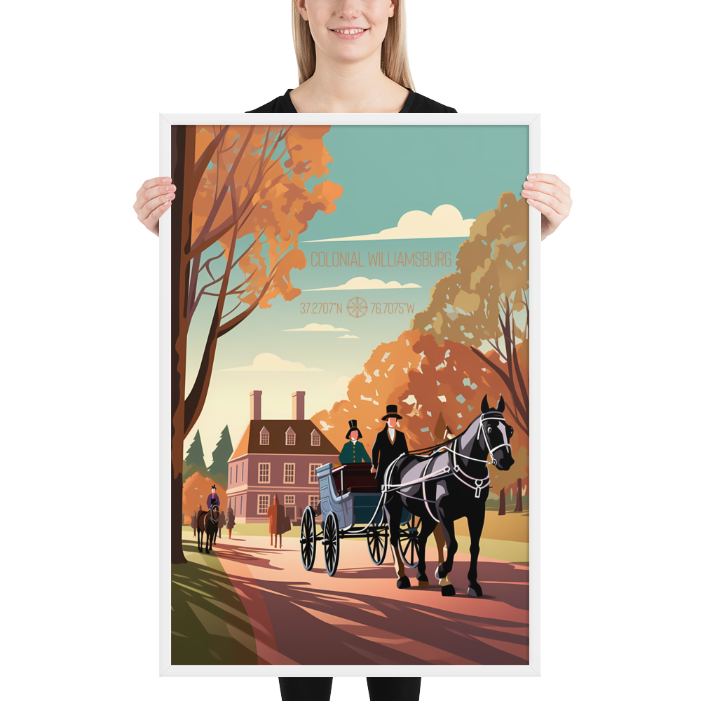 Virginia - Colonial Williamsburg (Framed poster)