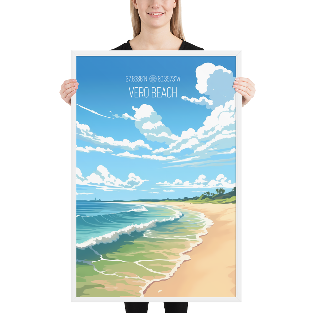 Florida - Vero Beach (Framed poster)