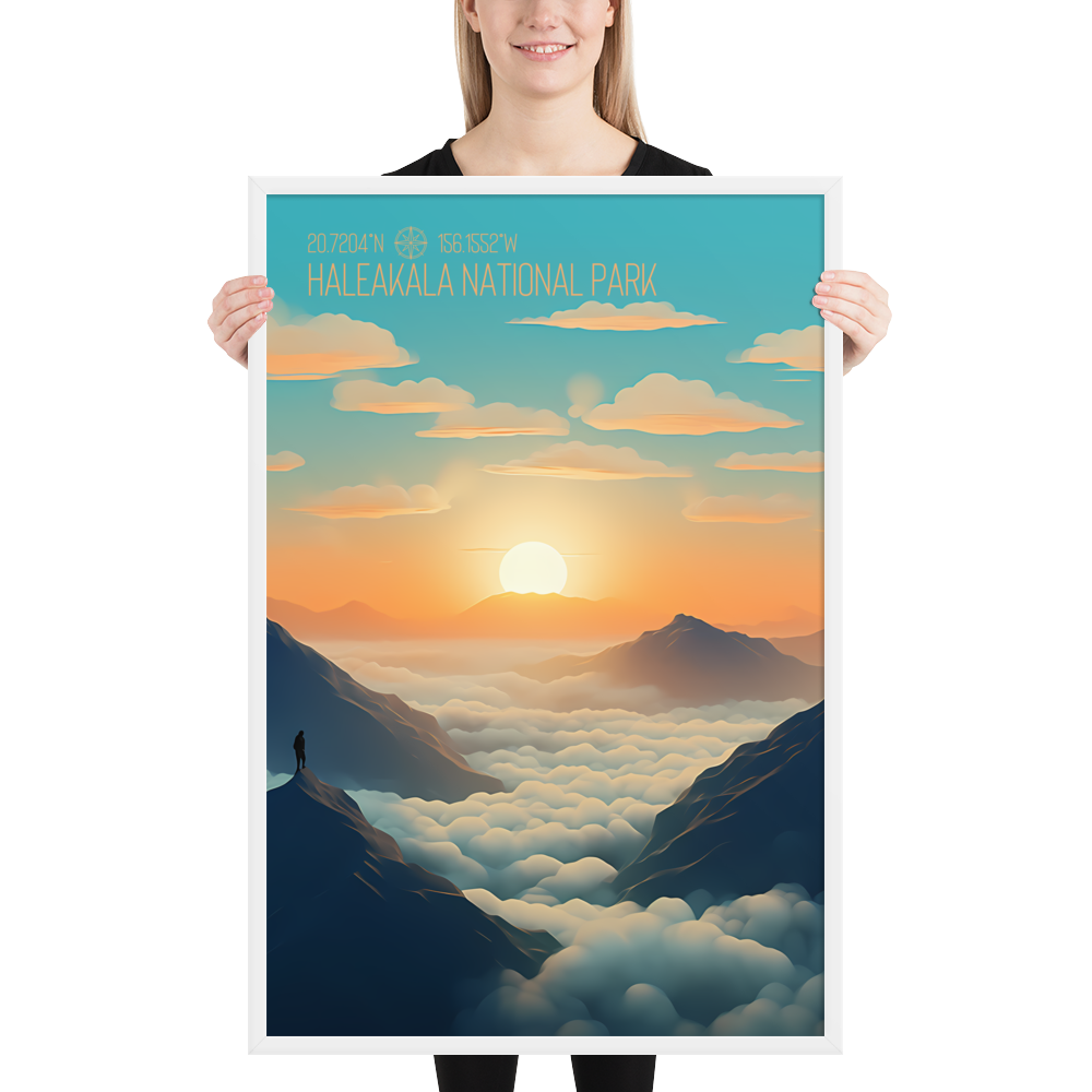 Hawaii - Haleakalā National Park (Framed poster)