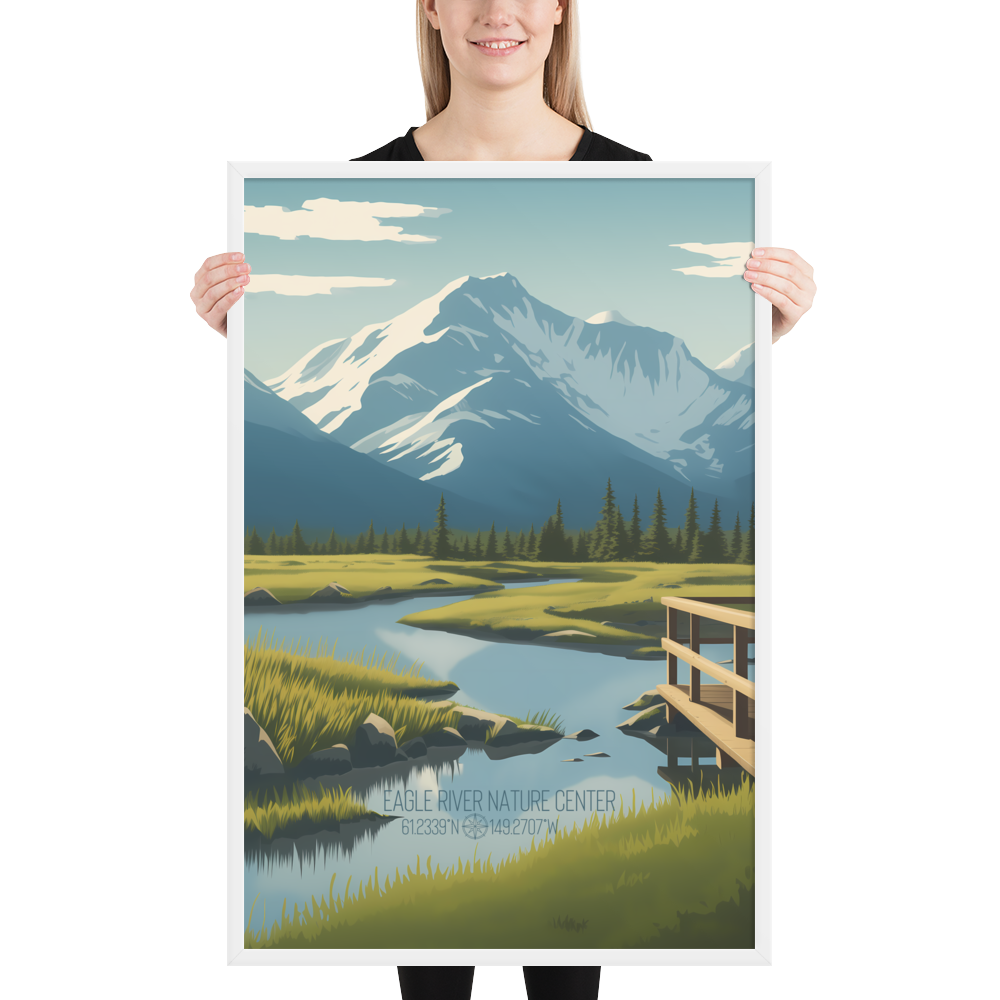 Alaska - Eagle River Nature Center (Framed poster)