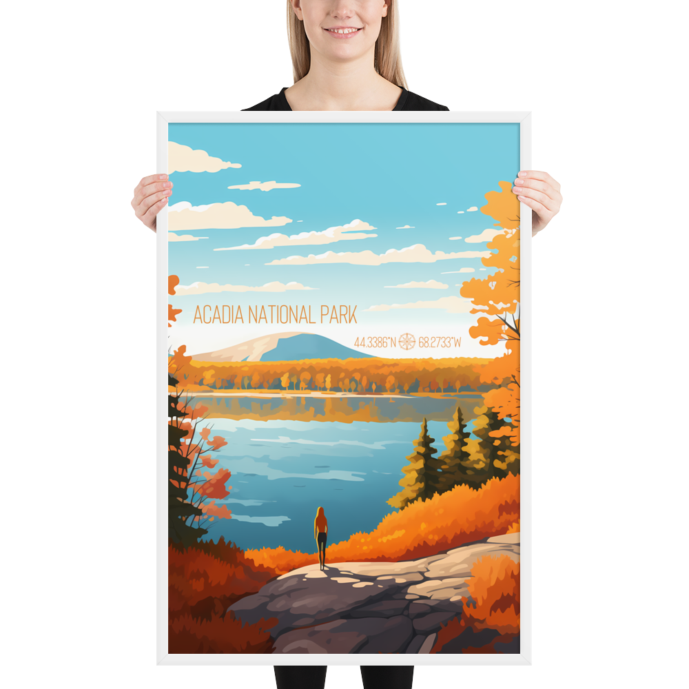 Maine - Acadia National Park (Framed poster)