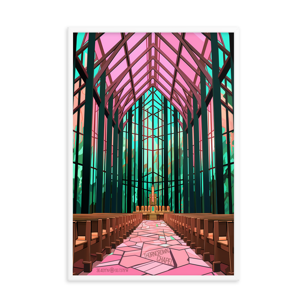 Arkansas - Thorncrown Chapel (Framed poster)