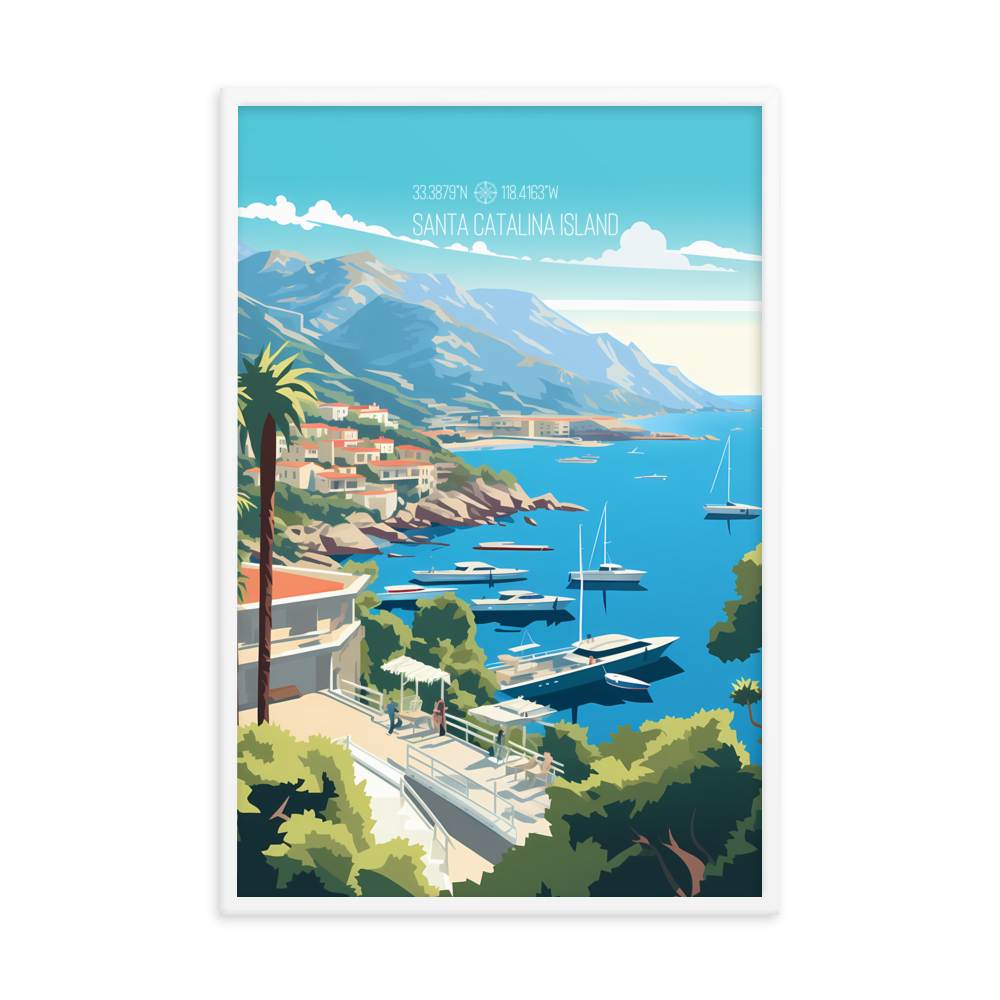 California - Santa Catalina Island (Framed poster)