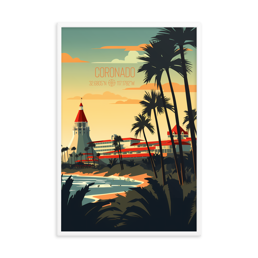 California - Coronado (Framed poster)