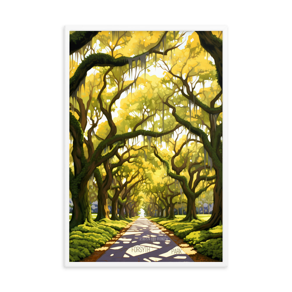 Georgia - Forsyth Park (Framed poster)