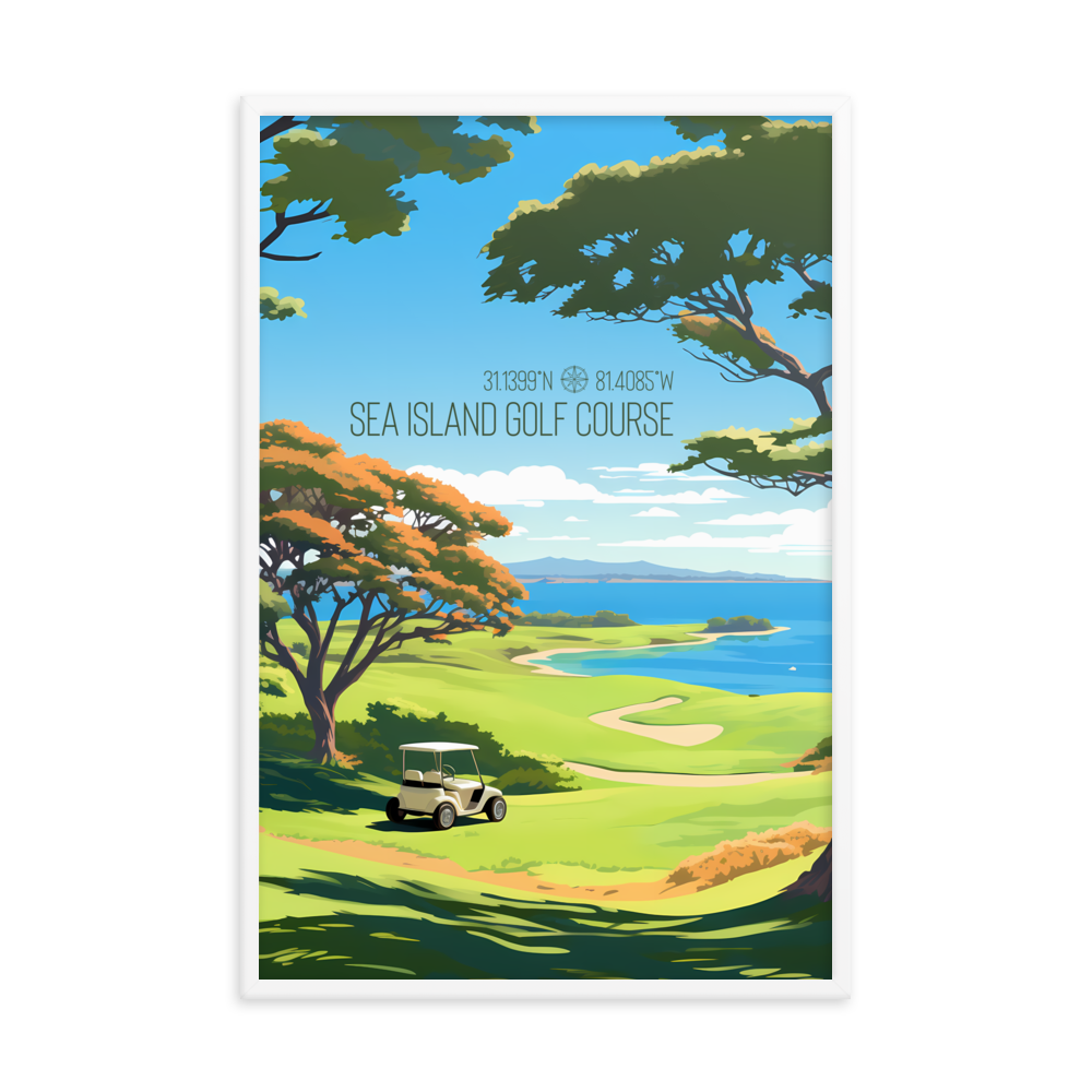 Georgia - Sea Island Golf Course (Framed poster)