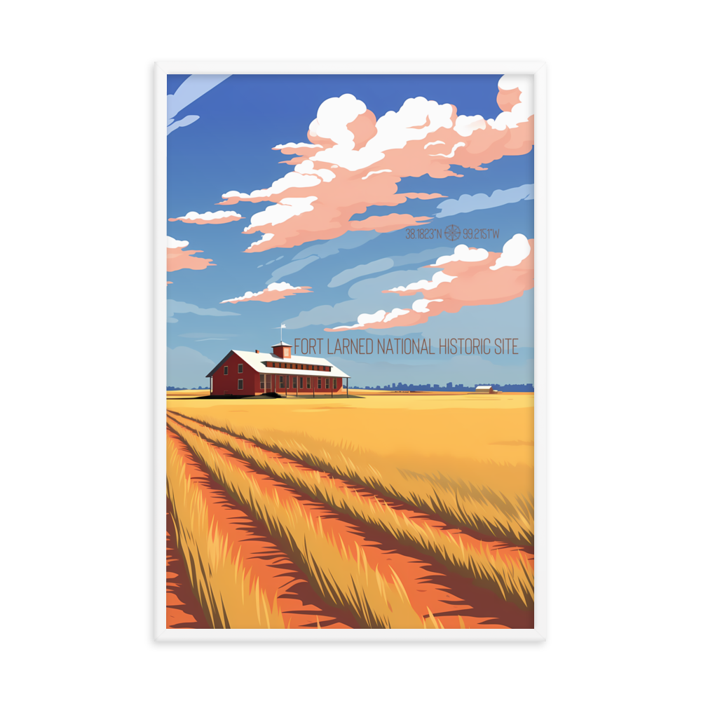 Kansas - Fort Larned National Historic Site (Framed poster)