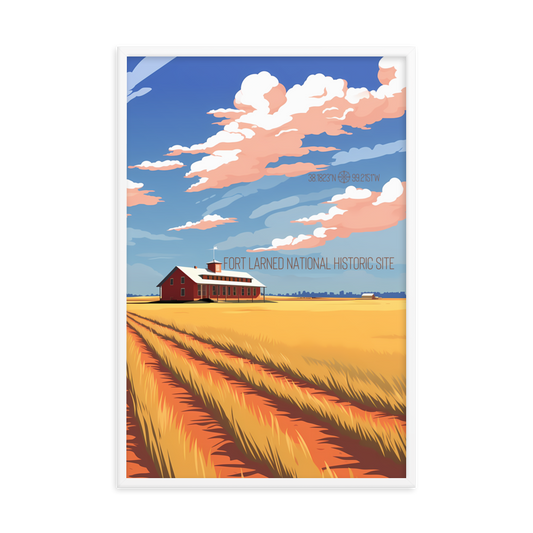 Kansas - Fort Larned National Historic Site (Framed poster)