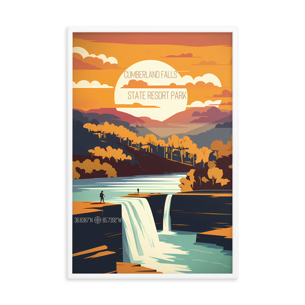 Kentucky - Cumberland Falls State Resort Park (Framed poster)