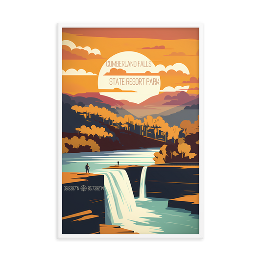 Kentucky - Cumberland Falls State Resort Park (Framed poster)