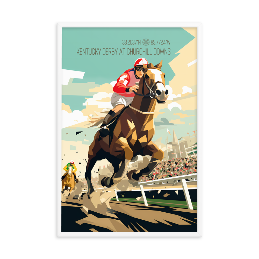 Kentucky - Kentucky Derby (Framed poster)