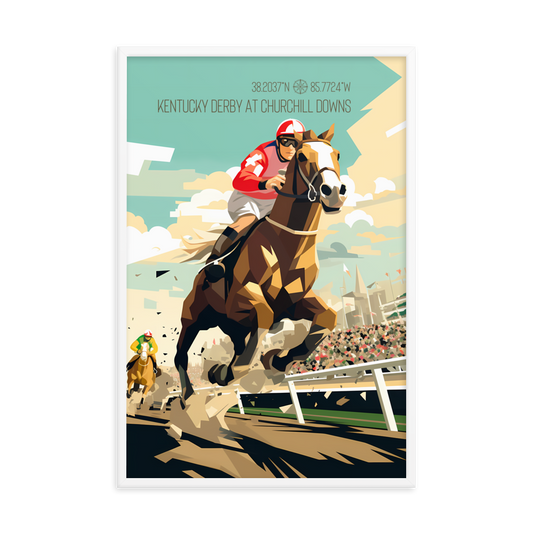 Kentucky - Kentucky Derby (Framed poster)